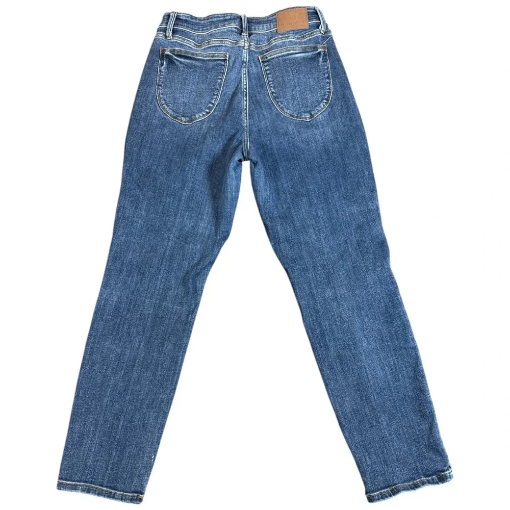 Judy Blue Women's Slim Fit Skinny Stretch Blue Denim Jeans 31x28‎ Distressed MoM